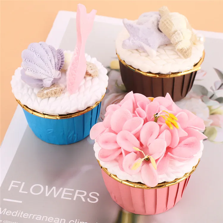 
New 50 Pcs/set Cupcake Paper Cups Muffin Cupcake Liner Wrapper Cake Baking Mold Tools Tray Case for Party Wedding 