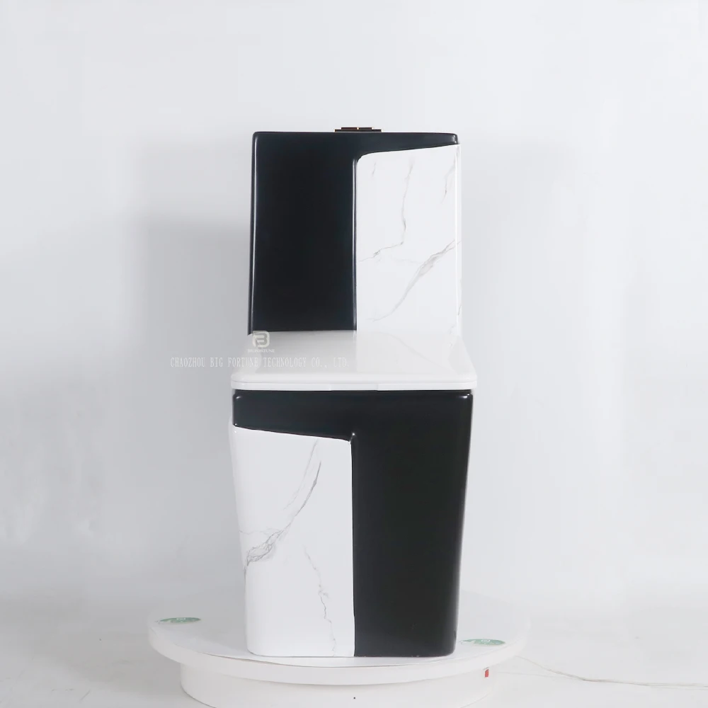 Chaozhou Porcelain Square Sanitary Ware Suite Bathroom One Piece Wc Toilet Set With Pedestal Sink