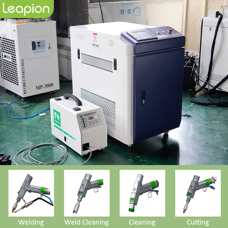Multiple Functions 4 In 1 Laser Welding Machine Laser Cleaning Laser Cutting For Advertising Industry