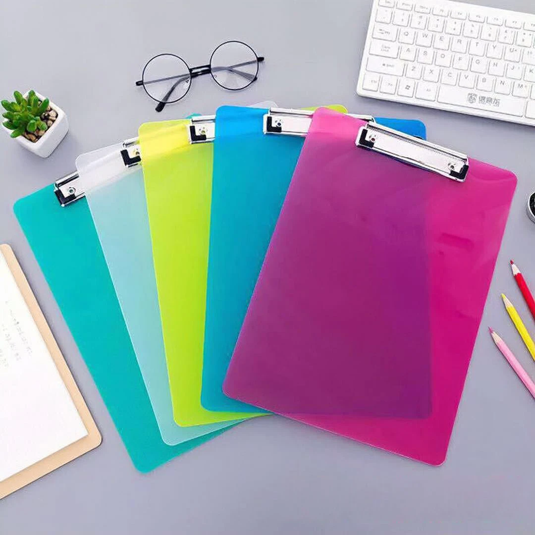 Wholesale Trendy A4 Board Writing Pad Menu Writing Paper Clip Board Plastic File Folder