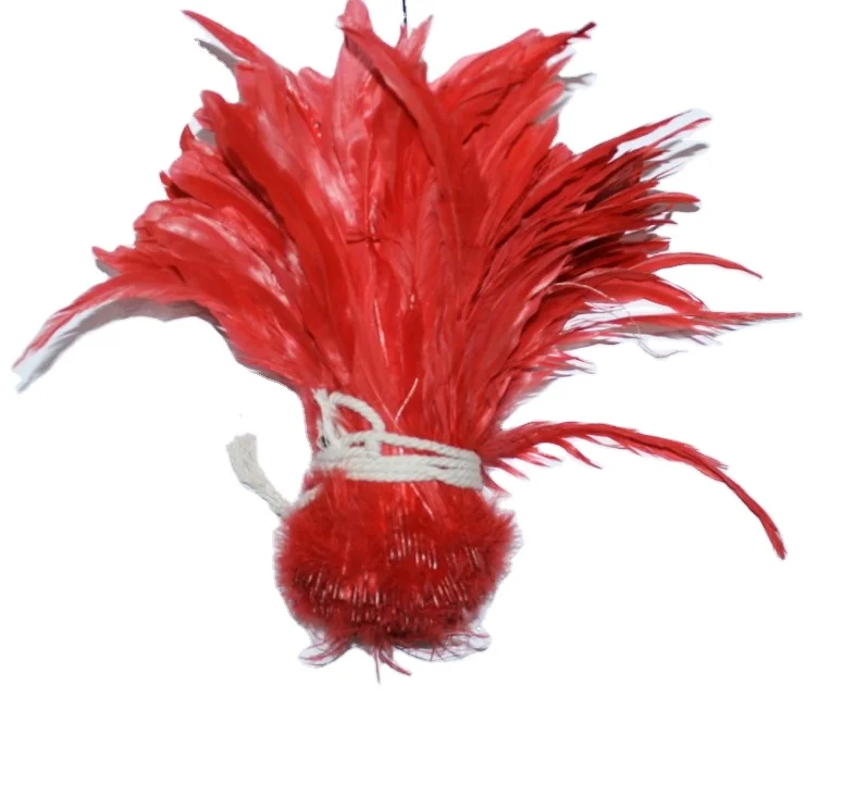 Wholesale Dyed Blue Color Rooster Tail Feather