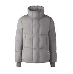 Hight quality  goose duck down black  custom Logo brand  hooded  outdoor unisex nylon bubble coat glossy shiny puffer jacket men