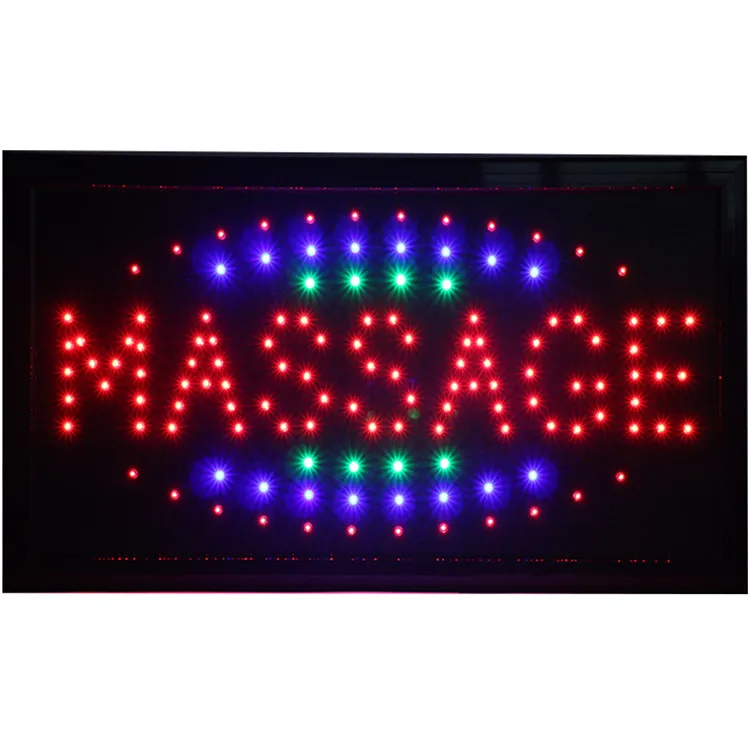 Factory custom led massage spa shop open sign electronic advertising board