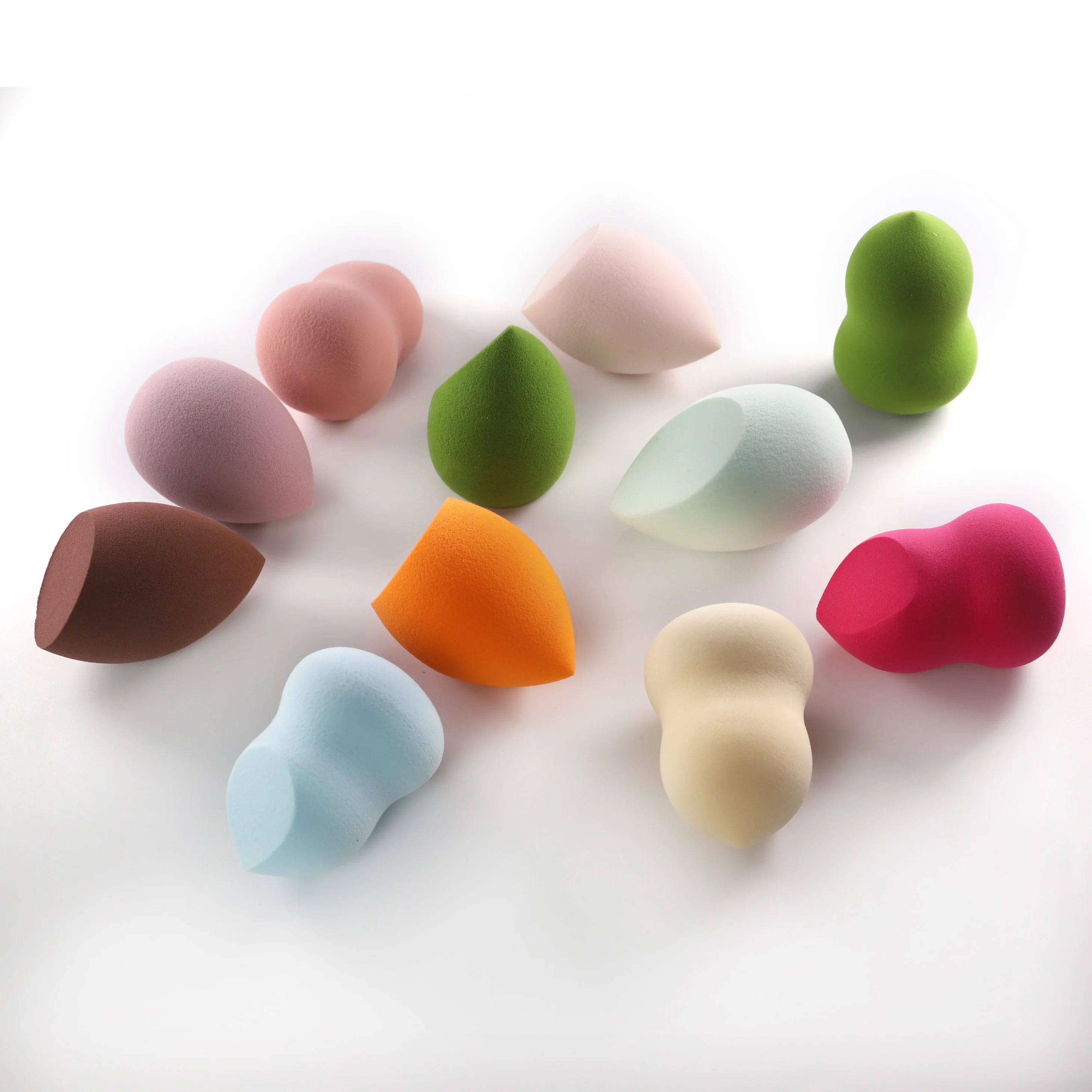 Water drop shaped soft powder puff make up sponge set  latex free beauty egg sponge makeup with holder