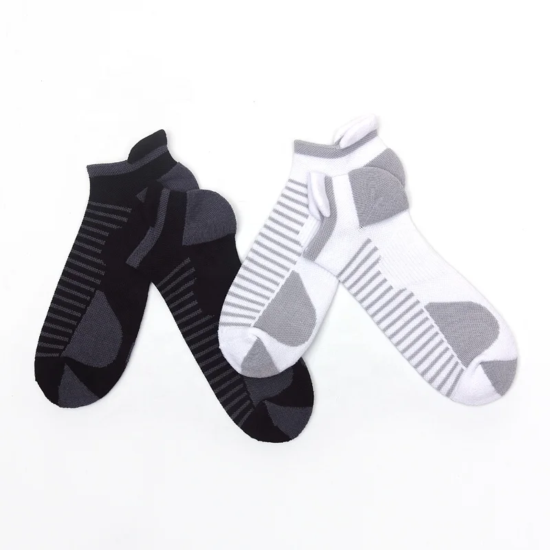 Running Ankle Socks Custom Logo Printed Wigh Logo Size 9-11 White Quarter Football Sport Mens Socks