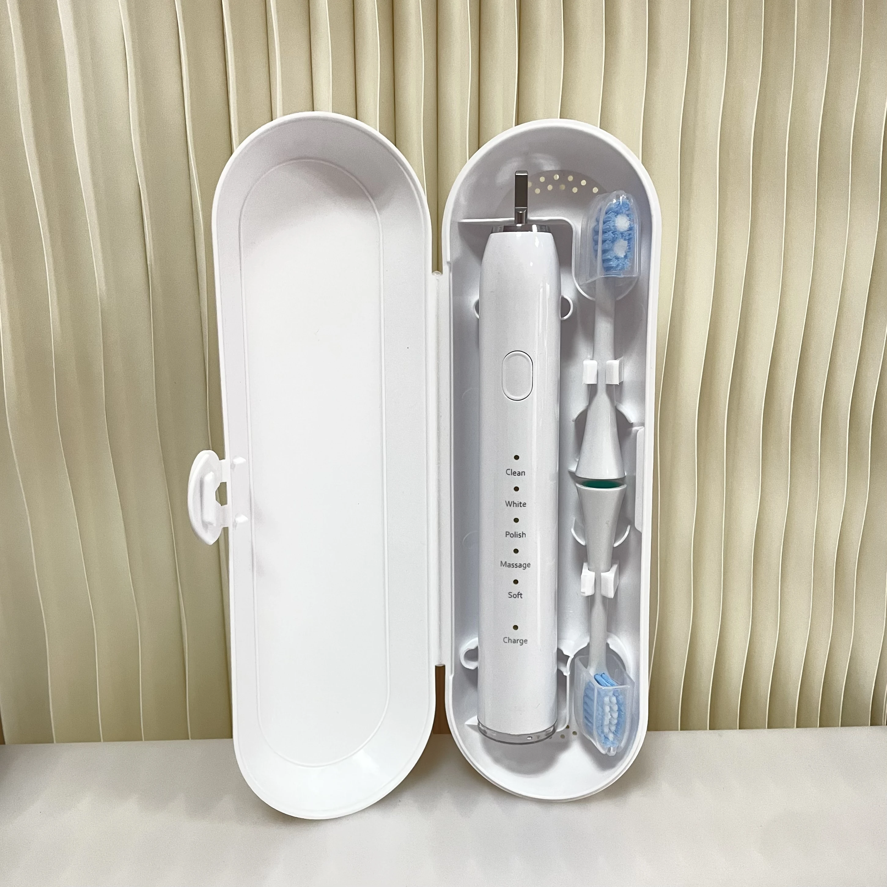 2022 customized logo whitening smart luxury rechargeable sonic electric toothbrush travel case