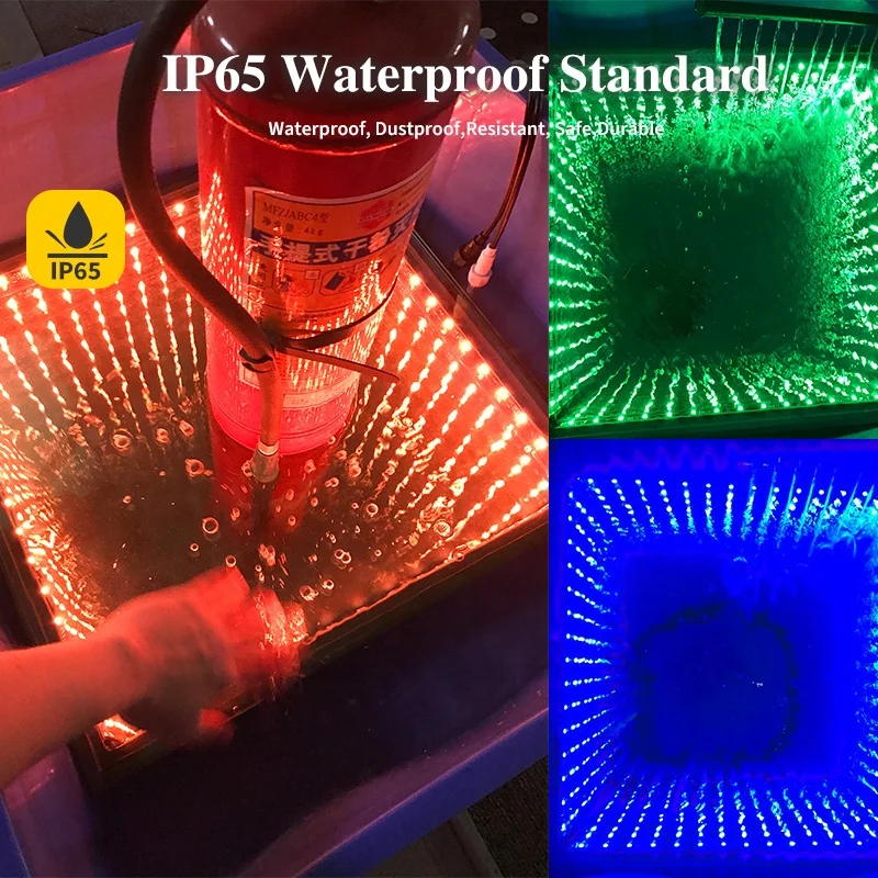 Most popular LED dance floor magnetic Pista de baile 3d infinity mirror led floor panel for bar wedding disco party decoration