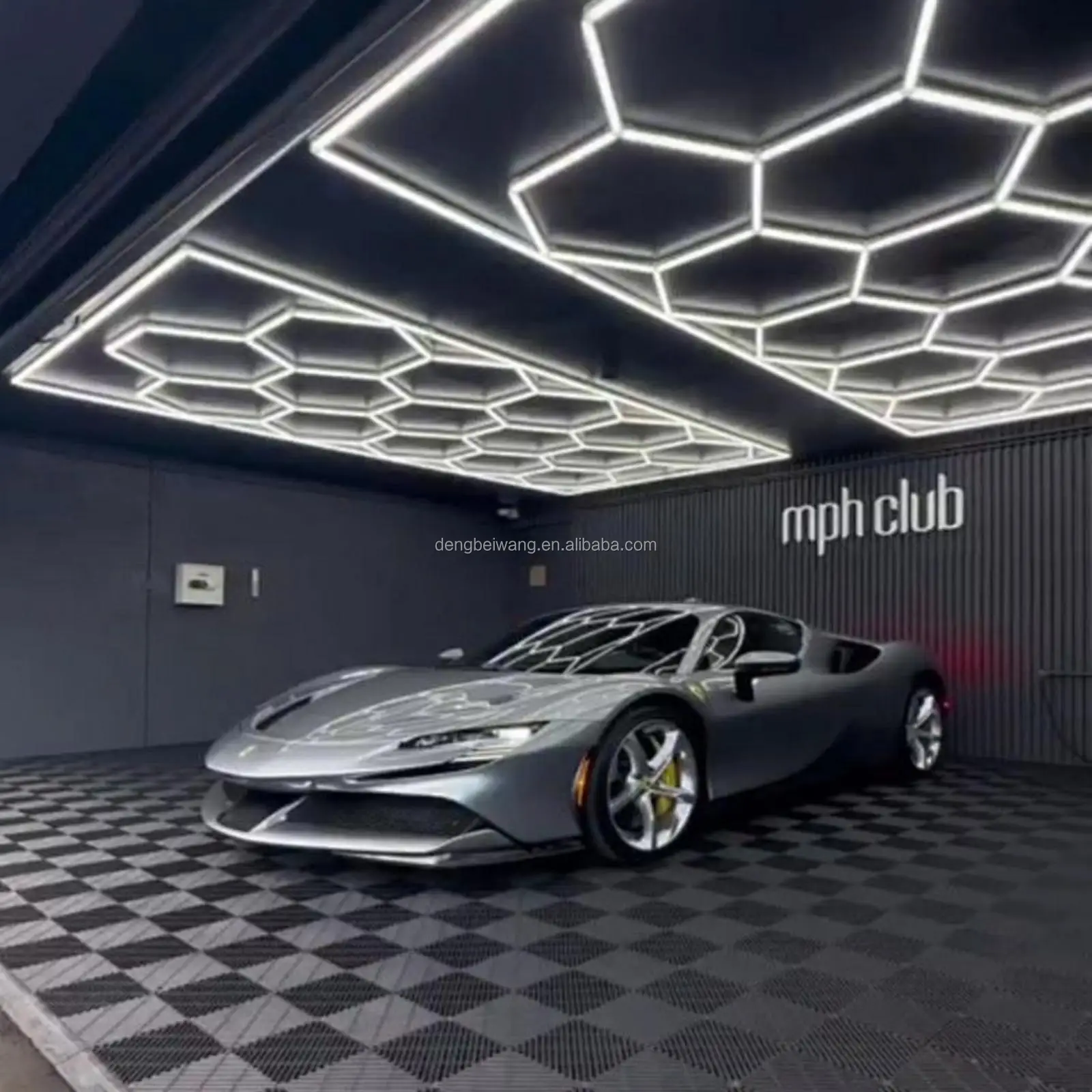 14 шестигранных огней 110v-240v-образное шестиугольное освещение потолочное светодиодное сотовое гаражное для работы офиса автомойки салона