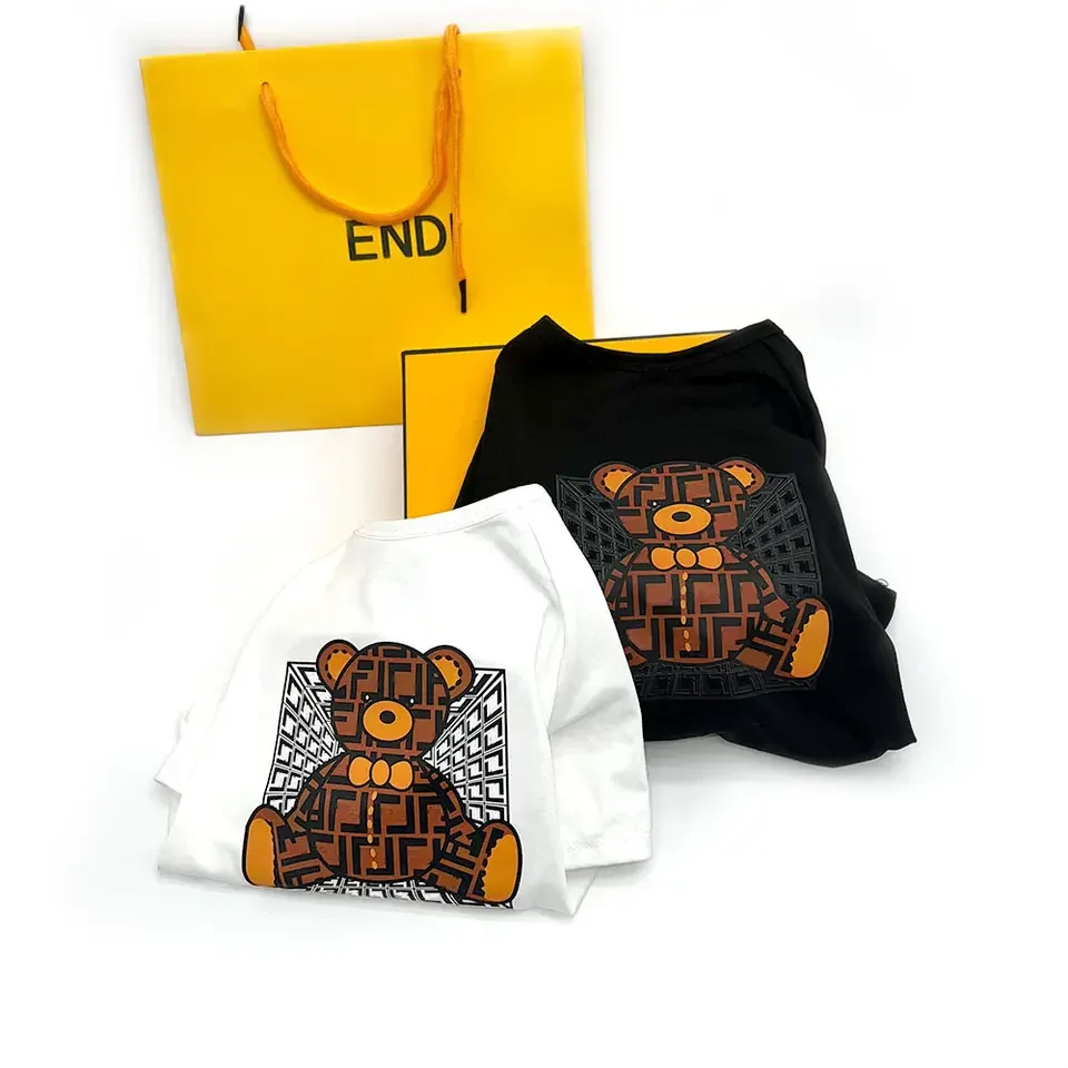 Summer Fashion Cute Pet Luxury Brand Designer Dog Clothes Thin Cotton T-shirts Dog Designer TShirts