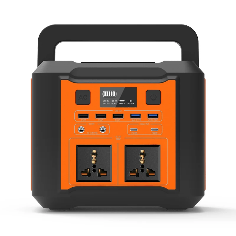 110V 240V AC Output 80000mAh 4USB All In One Portable Power Station Solar Power Generator 300W 500W For Home Use