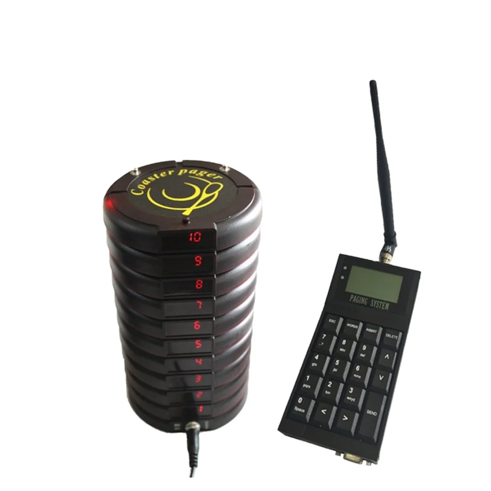 Long Range Restaurant Guest Queue Calling System Coaster Pager