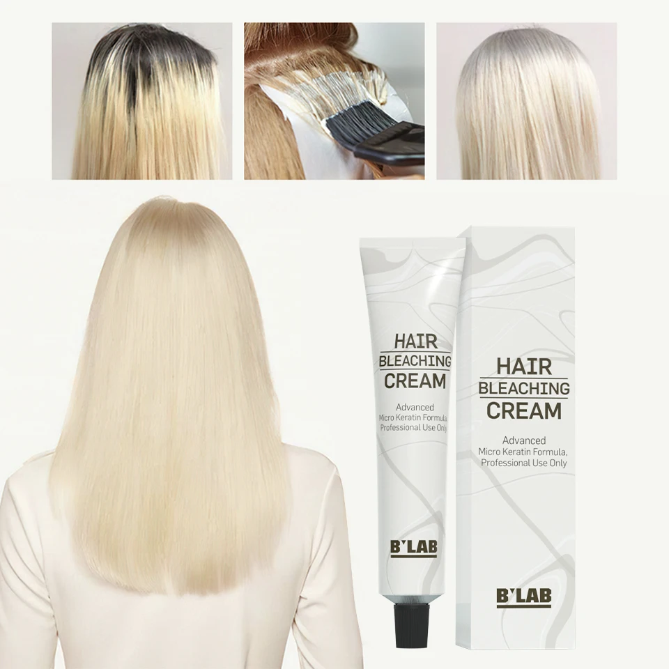 Private Label Anti Yellow Hair Color Cream Hair Dye for Professional Salon No Ammonia Mild Formula Hair Bleaching Cream