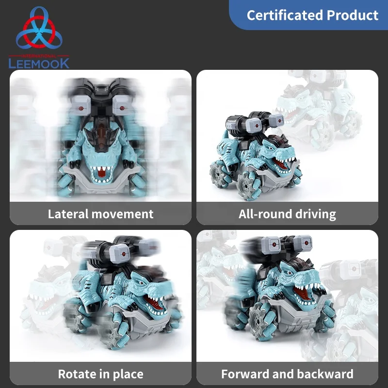 2.4G Rotating Off Road Remote Control Car 360 Rotating  Rc Dinosaur Stunt Car With Light Music