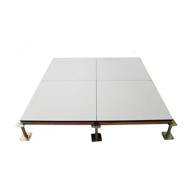 Anti-static raised floor with tile surface