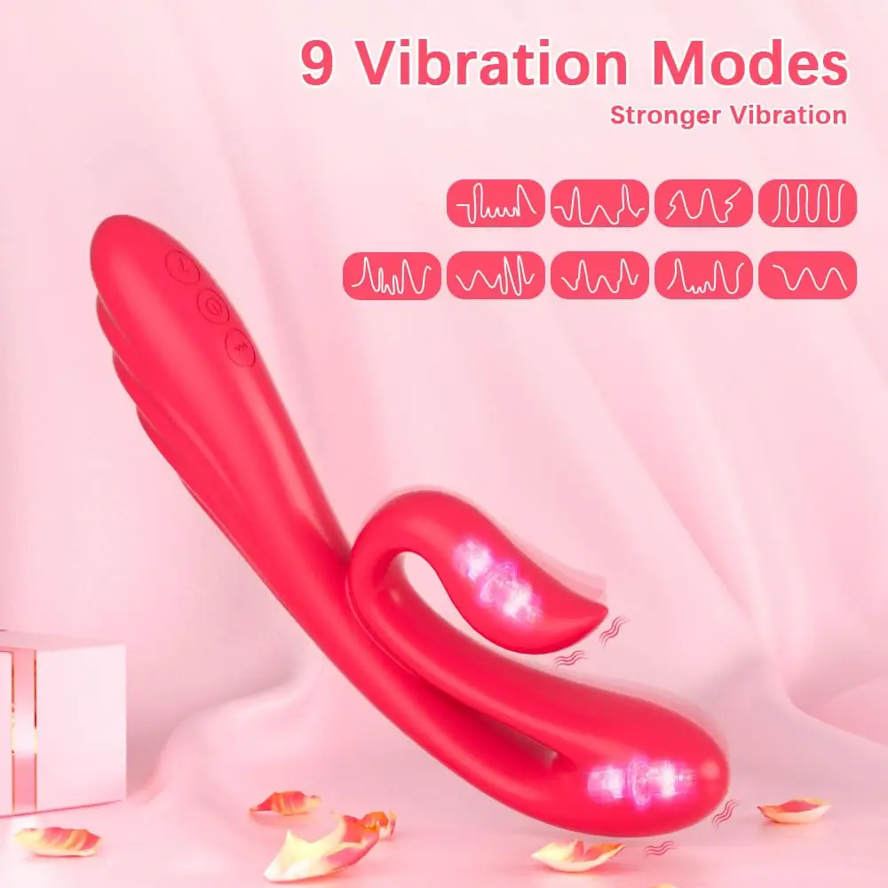 APP Control G Point Nipple Clitoral Stimulation Swan Vibrator Adults Sex Toys G-Spot Massage Rabbit Vibrator For Women Couples