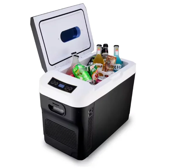 28L Mini Car Refrigerator Thermoelectric Fridge for Vehicles Trucks Electric Cooler