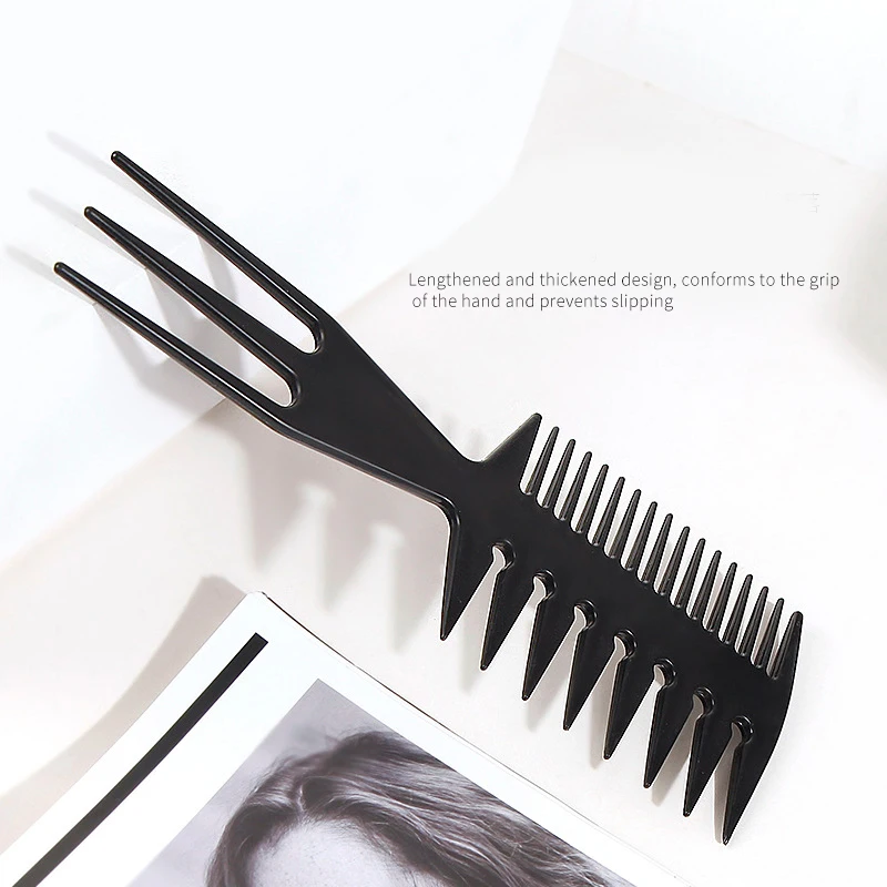 Private Label Customization Black Plastic Comb Professional Comb Men Styling Tool Barber Hair comb