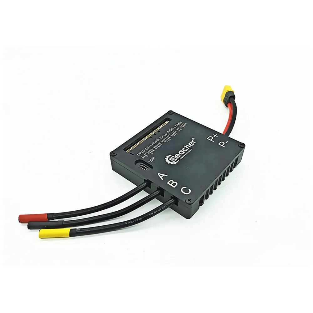 Reacher Tech open source 75v 100a controller PPM HALL UART CAN BUS communication port controller