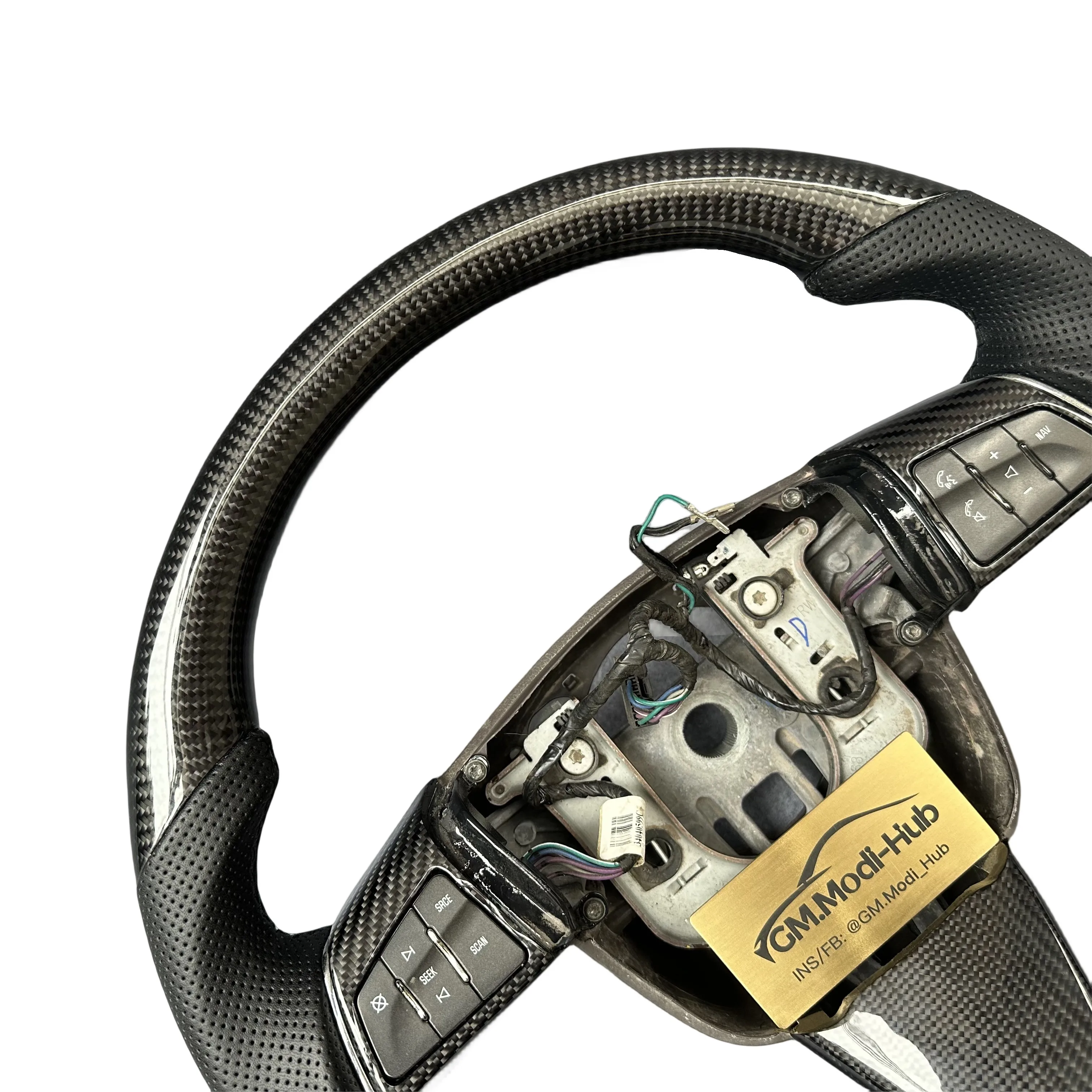 GM.Modi-Hub  Carbon Fiber Steering Wheel For Cadillac 2008-2013 CTS  STS XLR SRX
