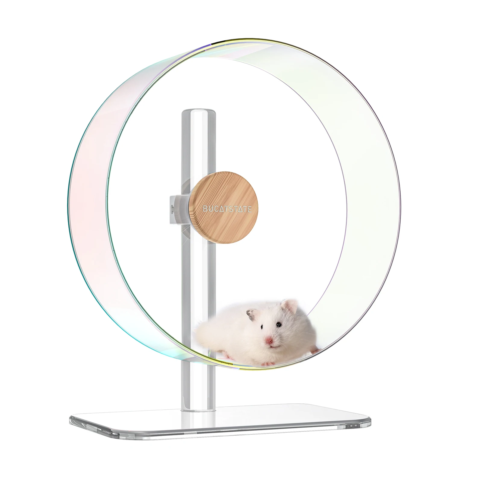 Environmentally Friendly Aluminum Alloy Material Transparent Removable Silent Design Wheel Hamster 26cm