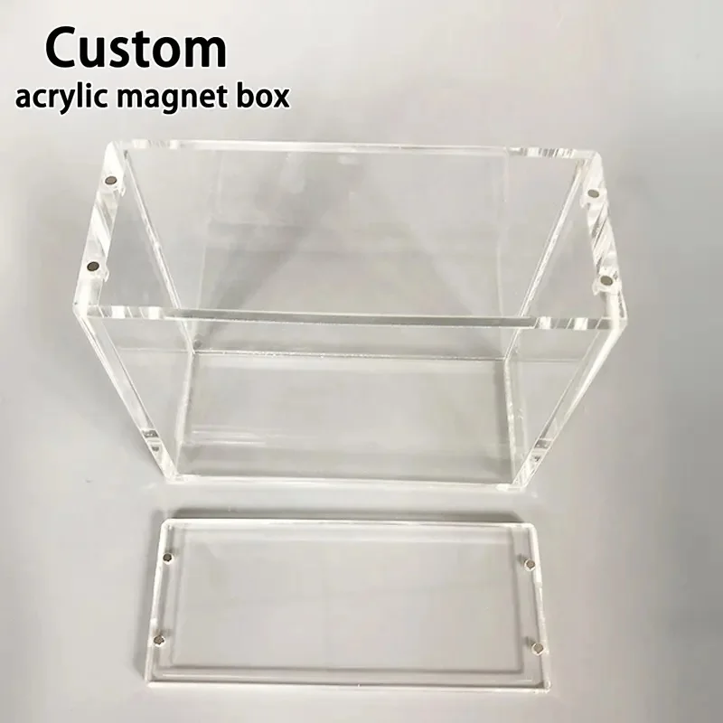 Custom Acrylic Box Clear Acrylic Display Case 5side Box With Lid/sliding Lid Or Base Plexiglass Acrylic Box Cube For Food Rose