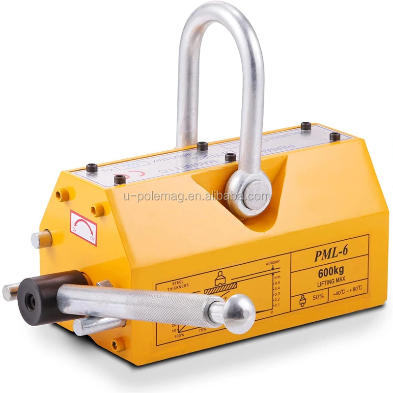 5 Ton Lifting Magnets 5000 kg Portable Manual Permanent Magnetic Lifter