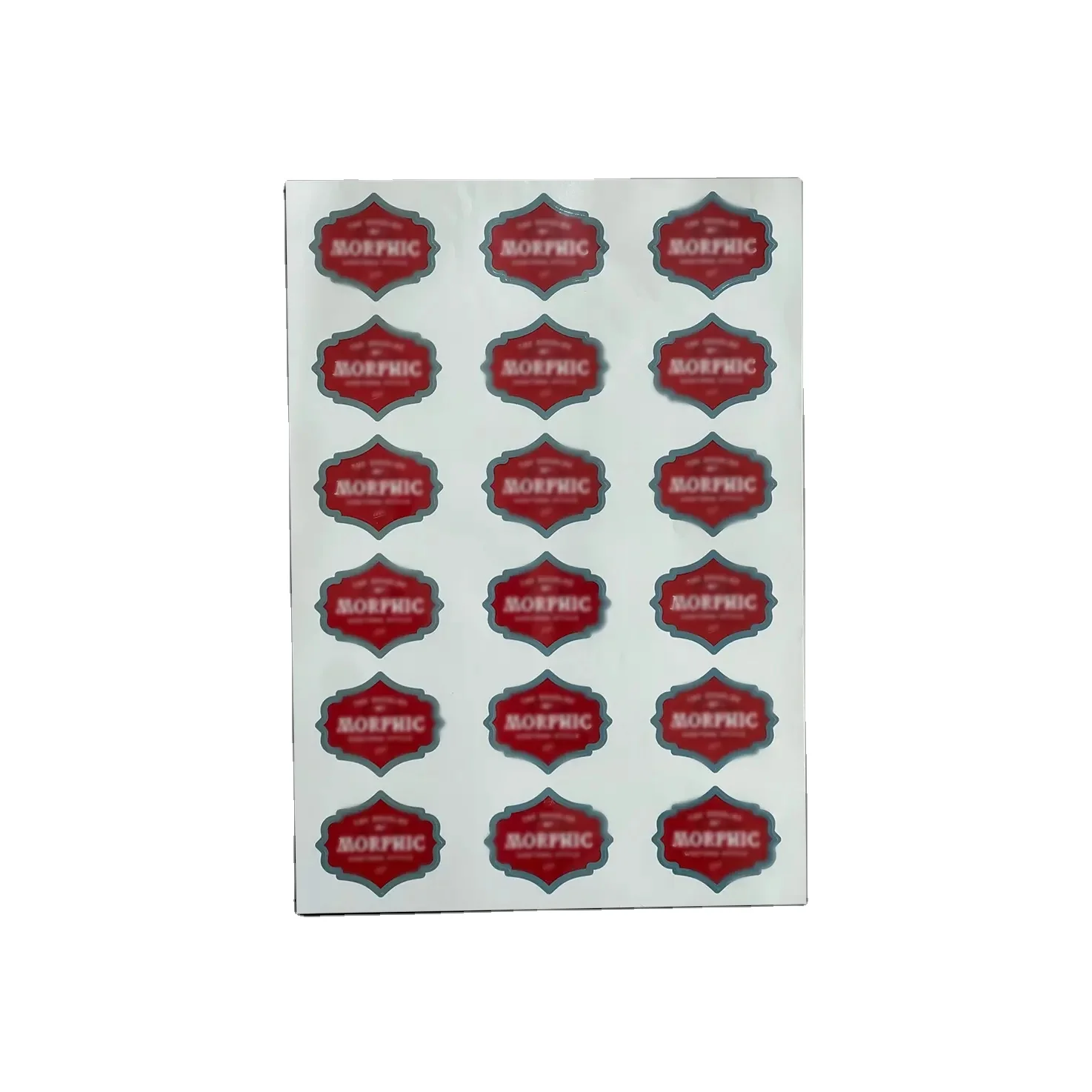 Custom logo food seal sticker Restaurant permanent self-adhesive food label ring label Waterproof label sticker
