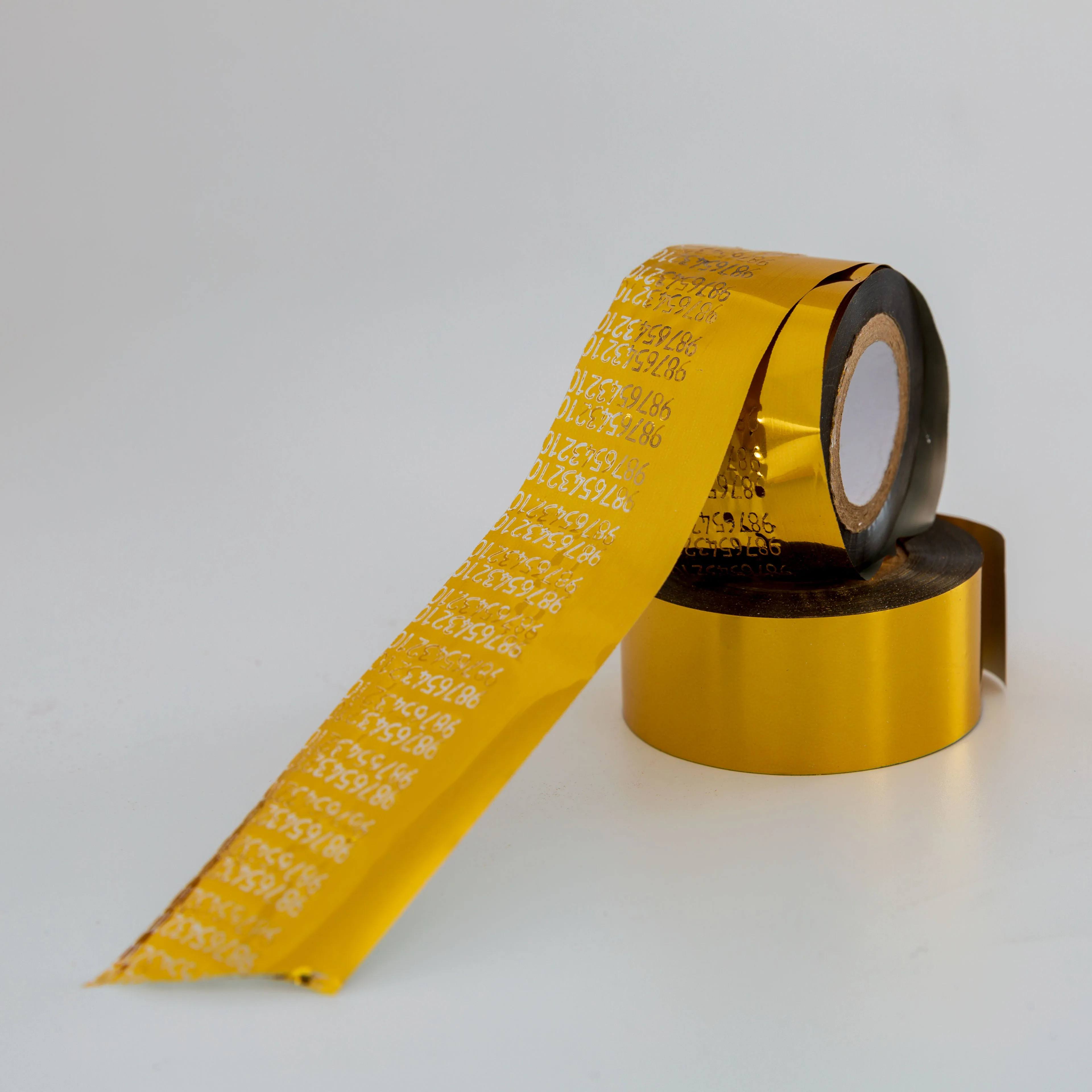 Golden Silver Hot stamping foil 25mm 30mm 35mm 100m 122m ribbon for plastic bags