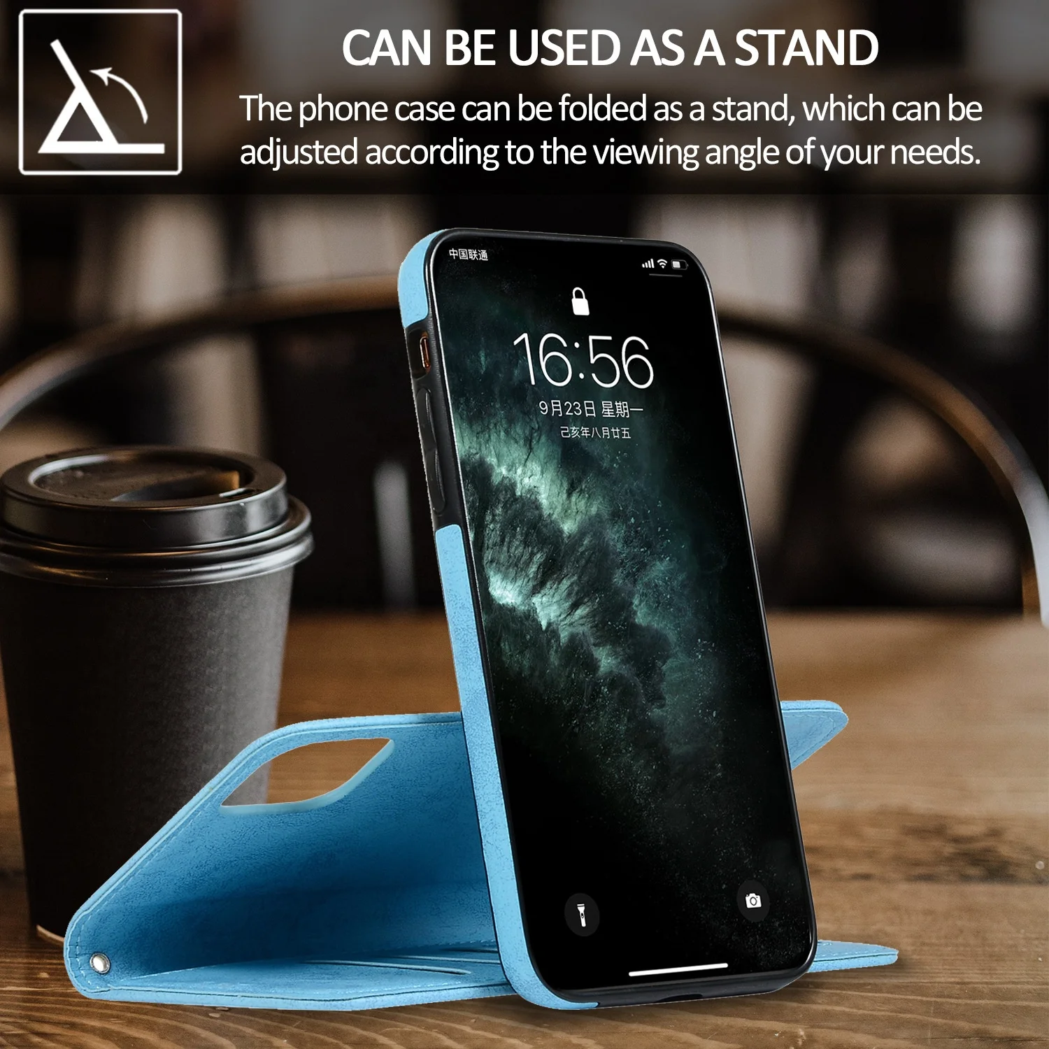 Custom Fashion Magnetic Matte Leather Strong magnet card slot individual 2 in 1 flip cover wallet phone case for iPhone 12 13 14