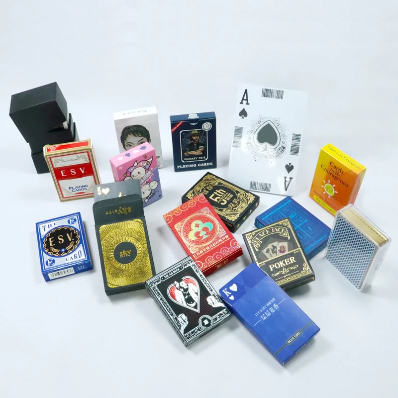 Customized logo printing poker playing cards custom playing game cards in China manufacturer high quality luxury playing card