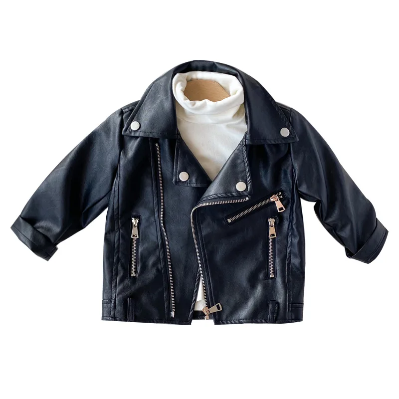 Новинка 2020, Детская красивая кожаная мотоциклетная куртка