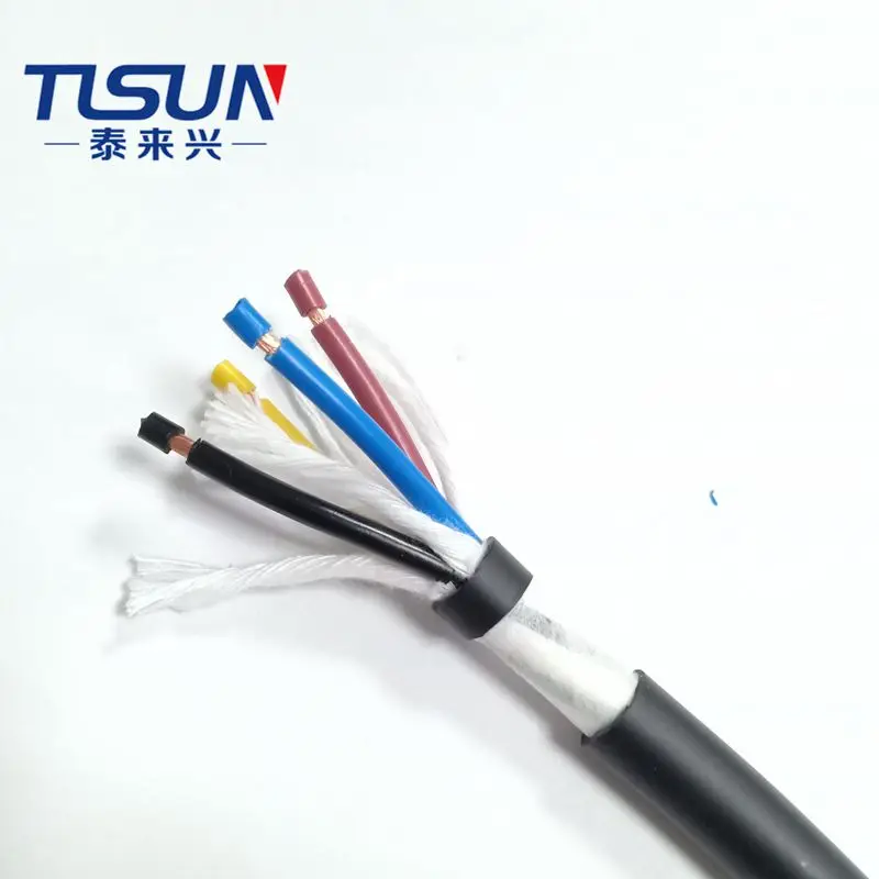 Ce Certified Drag Chain Cable HF-YY 4cores 0.75mm2 Special Bending Resistant Wire And Cable For Servo Motor