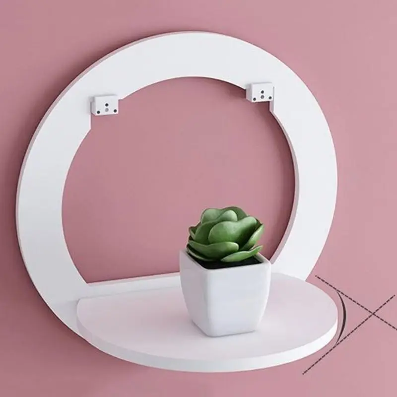 Modern Nordic Hexagonal Wall Shelf Decorative Storage Holder & Rack for Shelves Wall Shelving Solutions