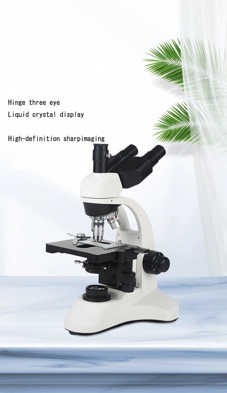 Trinocular Biological microscope for student High power microscope