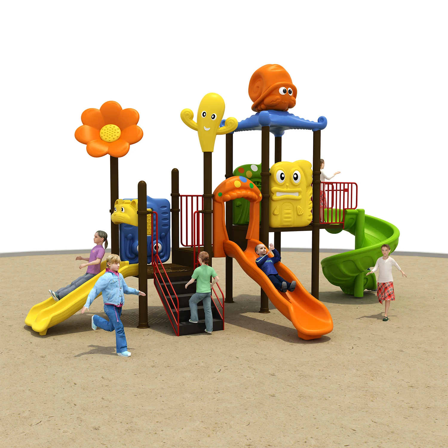 New Coming  Kindergarten Children Big Outdoor Playground Manufacturer For Sale