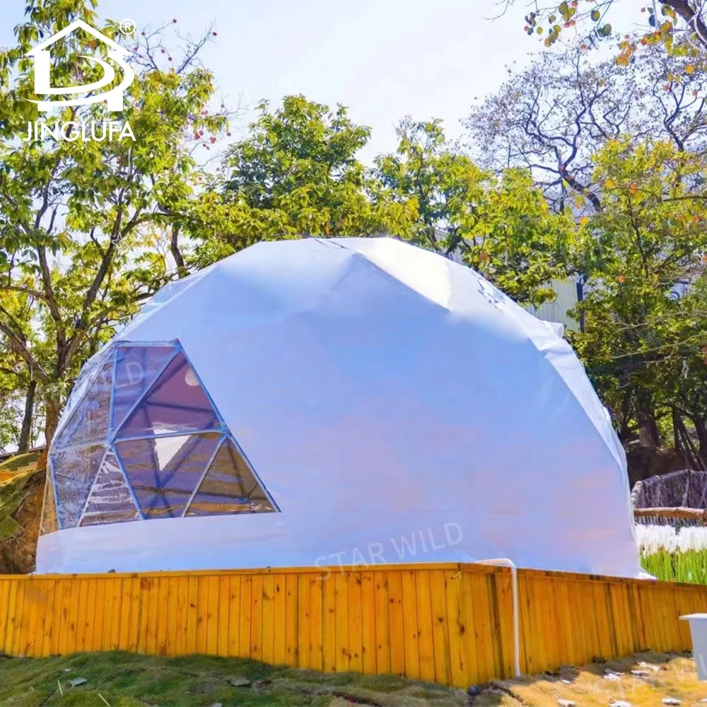 6m 8m 10m geo igloo glamping luxury outdoor pvc dome hotel house geodesic domes tent for sale