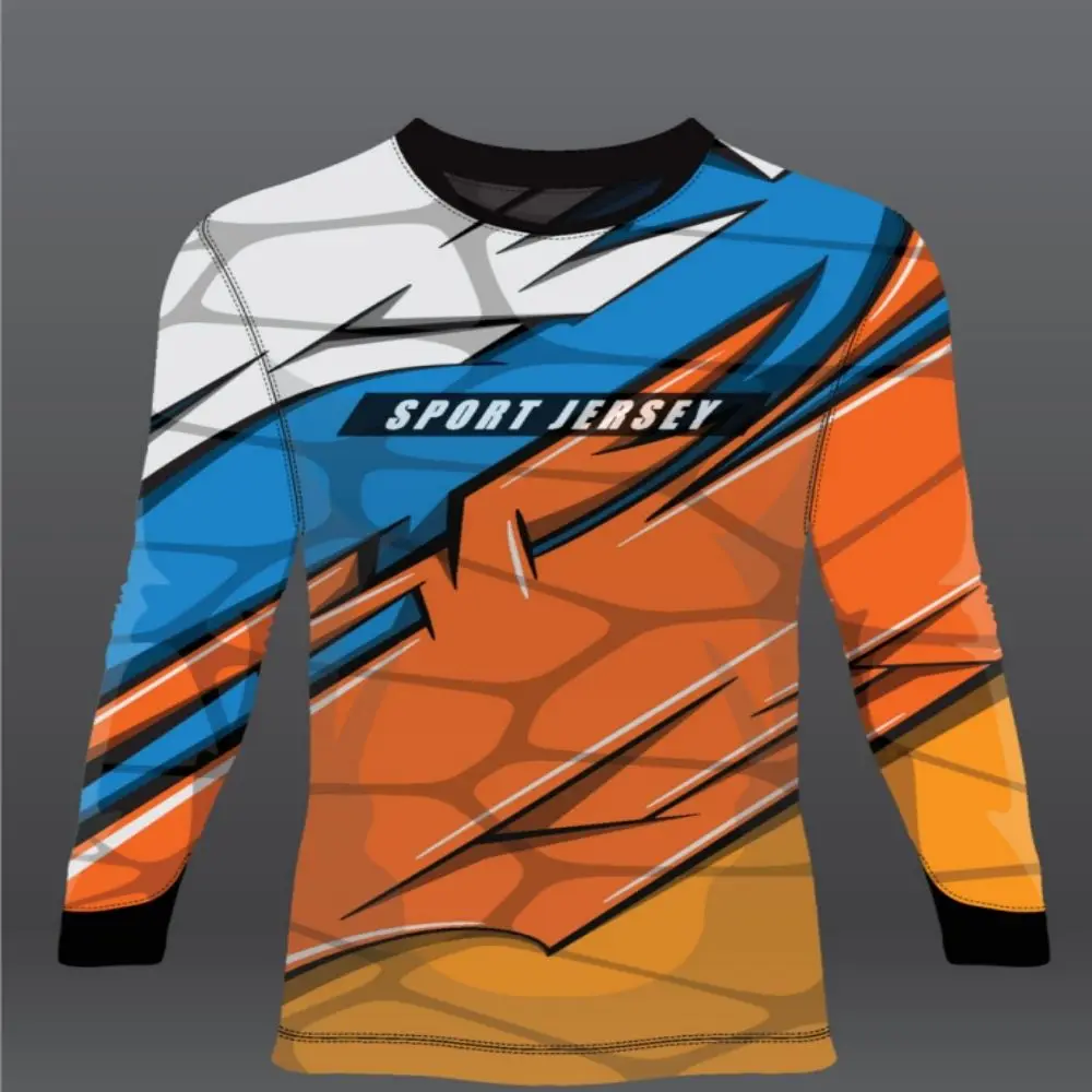 Long Sleeved Off Road Motorcycle Cycling Suit Breathable Quick Drying Racing Suit Mountain Bicycle Speed Reduction Suit