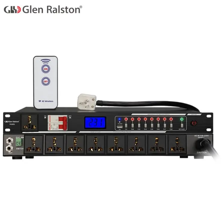 Усилитель Glen Ralston YK909 по очереди для защиты 8-стороннего источника питания