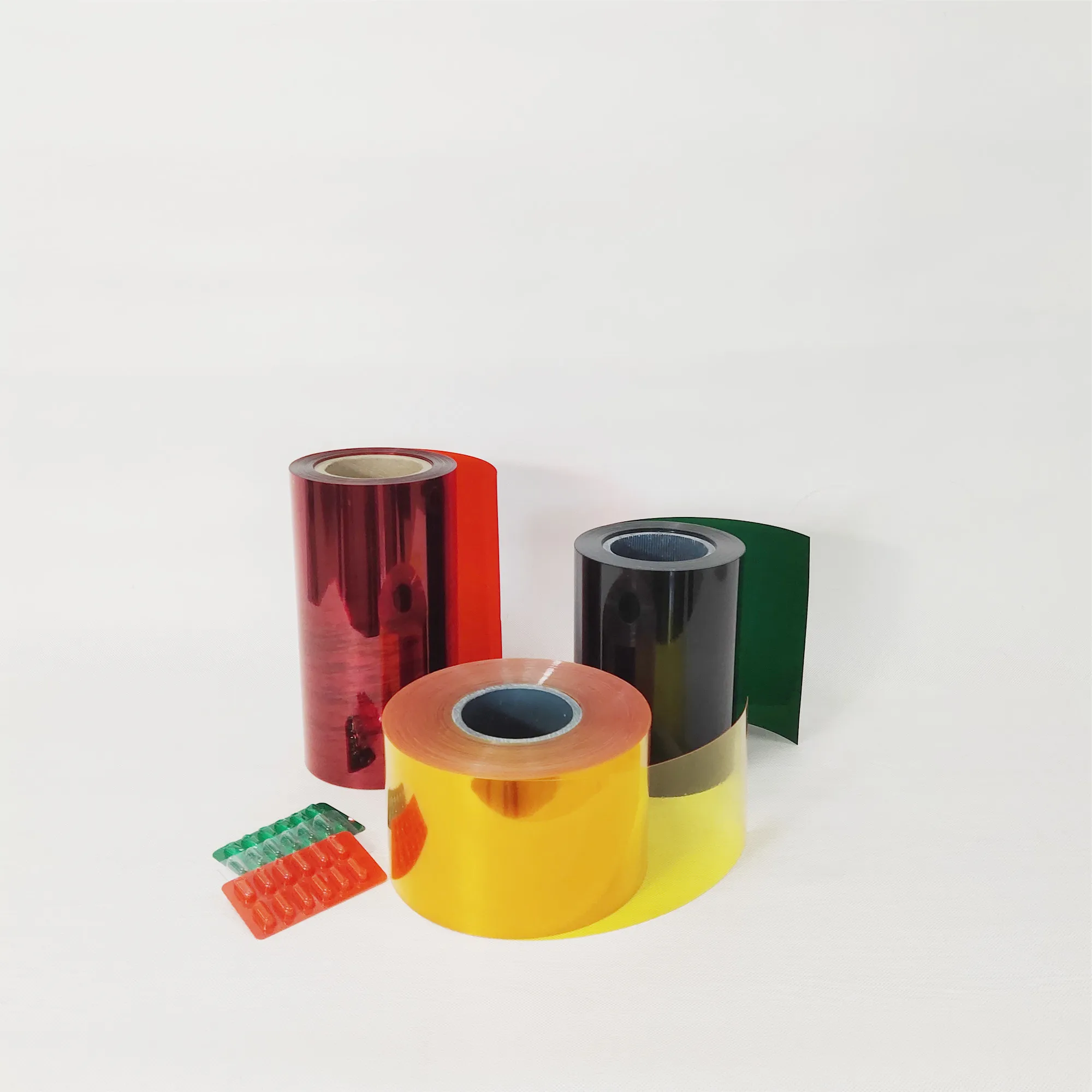 0.25mm 0.3mm 0.35mm Pharmaceutical Grade All Color PVC Film Rolls for Blister Packaging