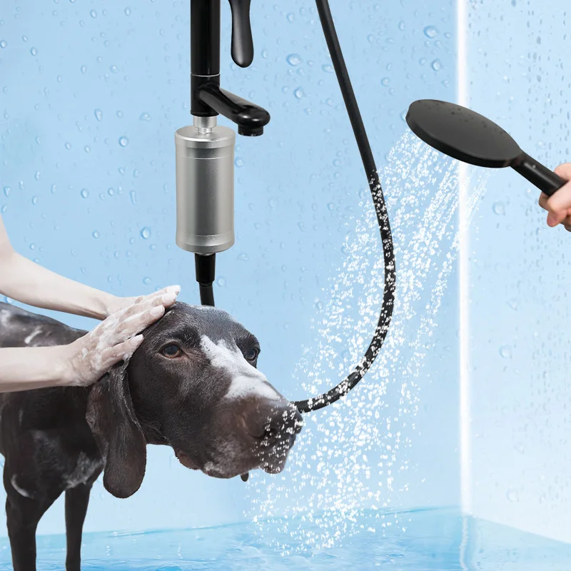 Aluminum Body Shower Purifier Filter Head Water Filtration System Replaceable Filter