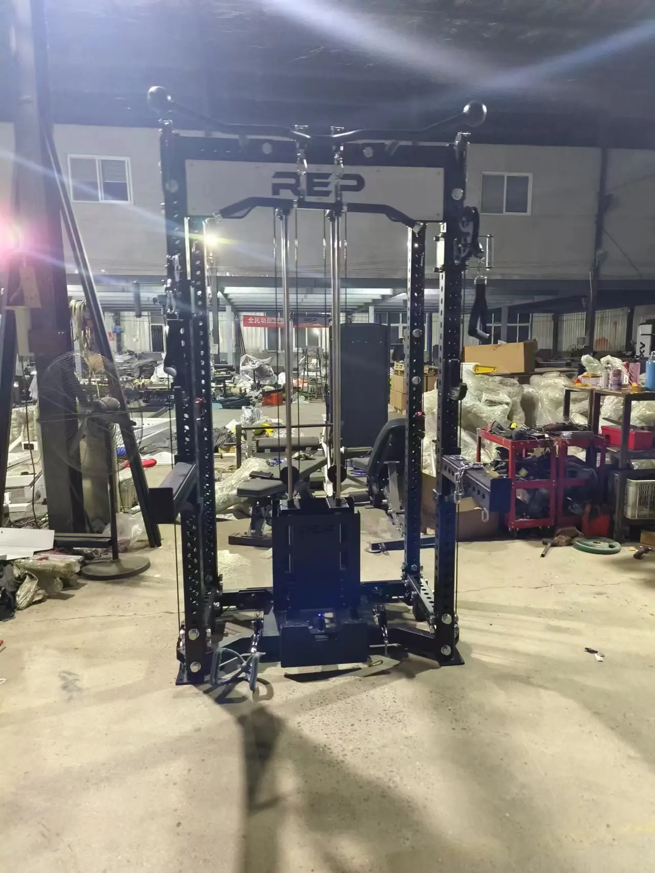 Gym Equipment Cable Crossover Power Squat Rack High and Low Row Machine