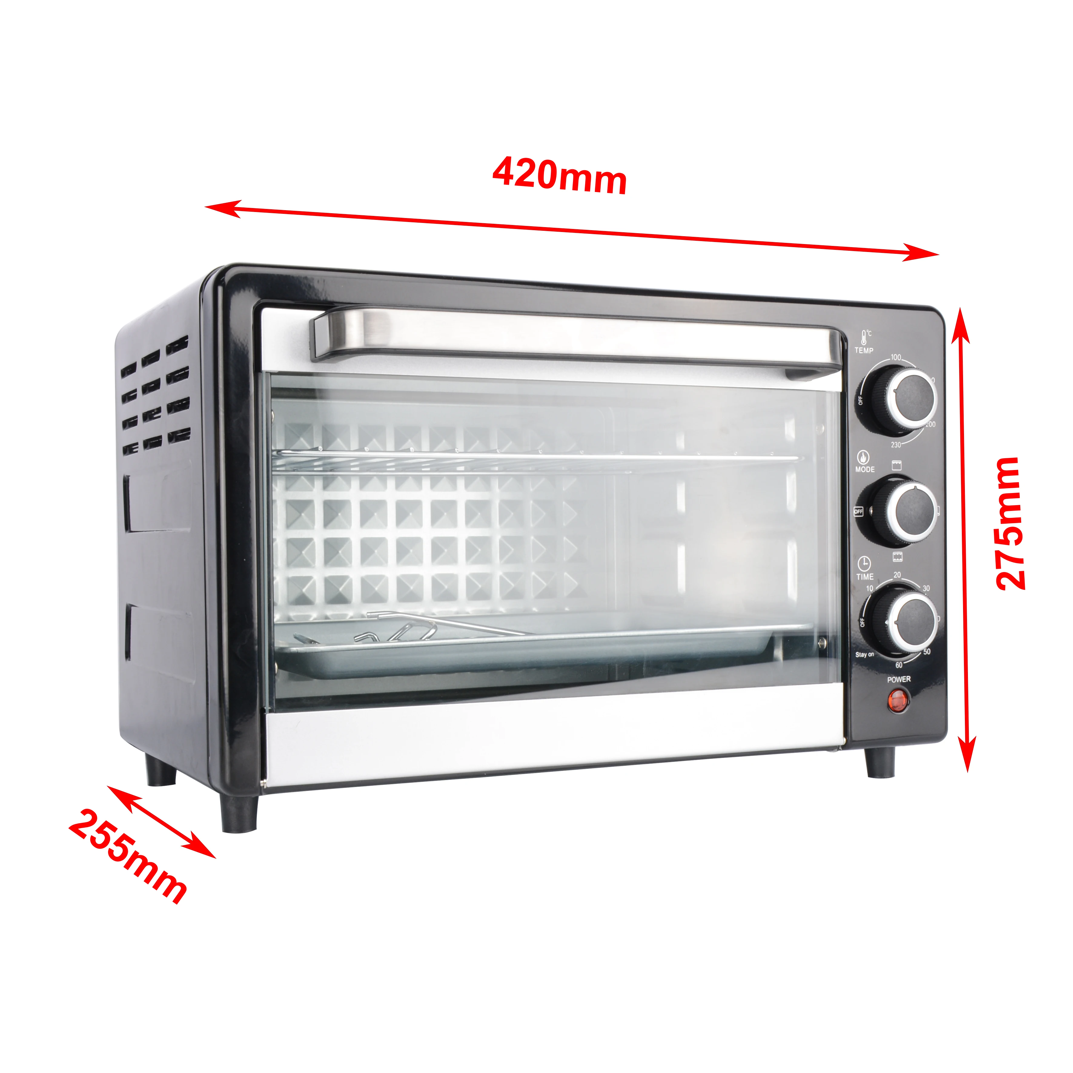 Digital Smart Electric Industrial Cooker Custom steel body toaster oven Oven