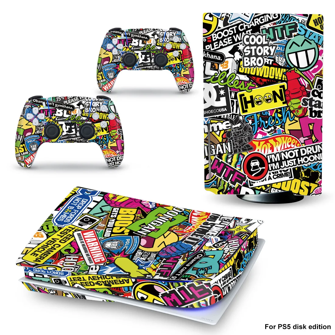 Популярный дизайн, защитная наклейка, полный комплект, наклейка PS5 Digital Edition для консоли PS5 и 2 контроллера