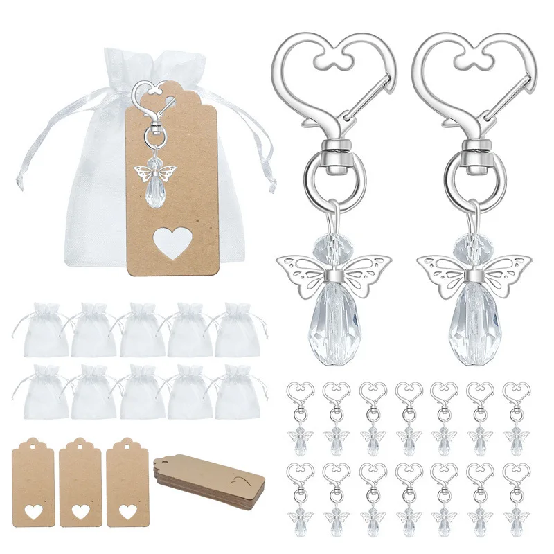 30 sets Baby Shower Favors Guest Gift Angel Design Thank You Gifts Birthday Party Accessories