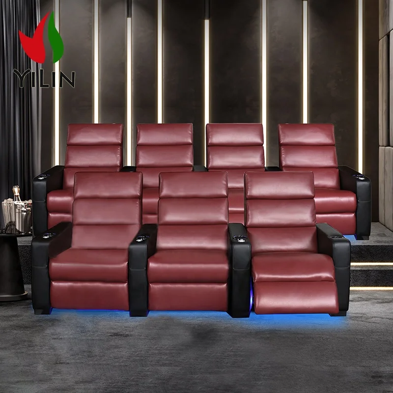 Wholesale Recliner Chair Theatre Sillon Reclinable Chair Church Cinema VIP Chee Recline