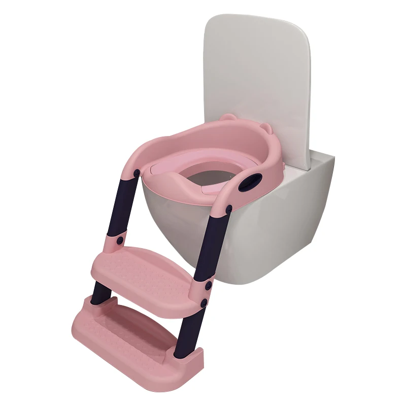 
Kids Plastic Travel Toilet Step Stool Potty Chair Trainer,Portable Foldable Baby Potty Training Seat With Ladder 