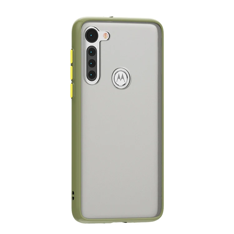 Anti Fingerprint Frosted Cell Phone Case For Motorola Moto G8 POWER LITE,Clear PC TPU Case For Motorola Moto E6S 2020