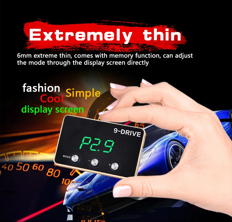 New Design Electronic Throttle Controller Car Accelerator 9 Drives 5 Modes Throttle Controller China Factory