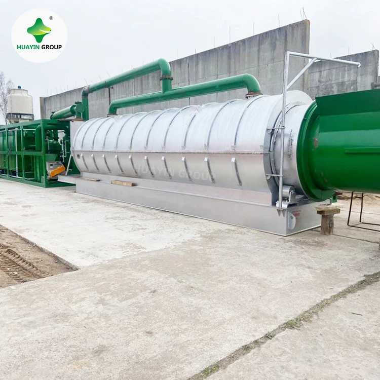 Huayin F4000 4t партия пластиковая пиролизная установка для производства резиновых шин пластик к маслу машина переработки пиролиза