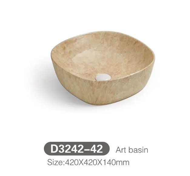 Wholesale Cheap Modern Counter Top Cabinet Hand Wash Basin White Ceramic Bathroom Sink